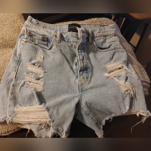 Lucky brand distressed jean shorts